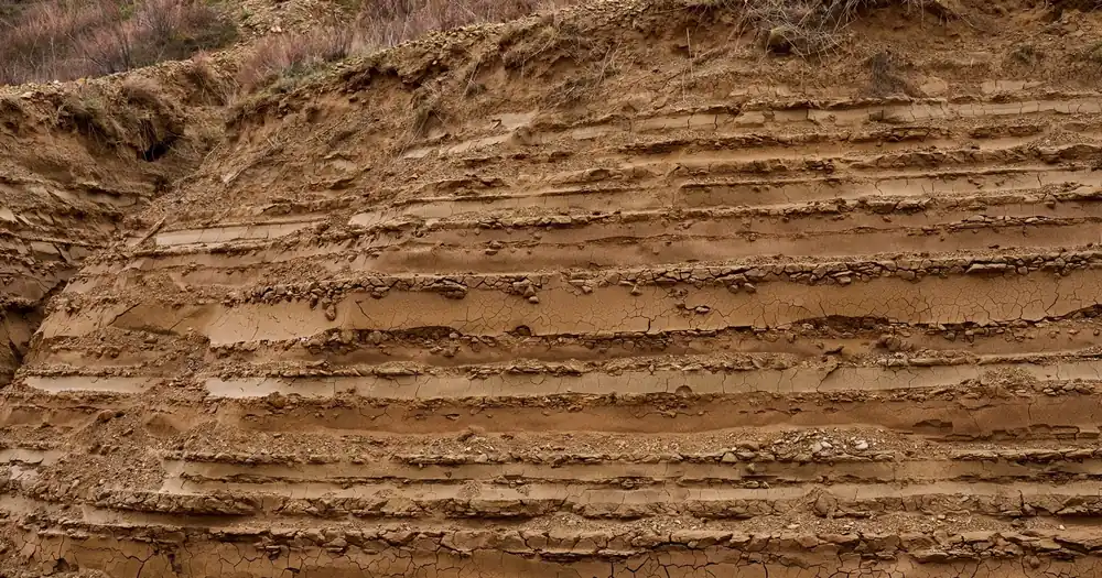 Layers of earth and clay, from which mankind was created